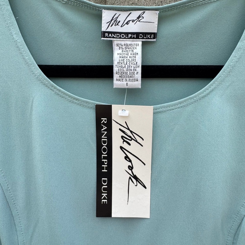 Randolph Duke Minimalist Sleeveless Scoop Neck Blouse Pastel Green Womens S NWT - Picture 6 of 7
